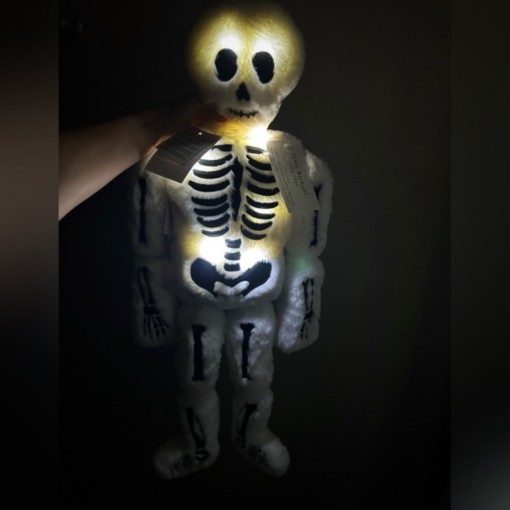 Isaac Mizrahi Skeleton Light Up Pillow - Picture 4 of 8